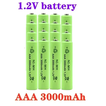 100% Nový 1.2 v, NIMH AAA Batéria 3000mah Nabíjateľné Batérie ni-mh batérie AAA batérie nabíjateľné pre Diaľkové Ovládanie Hračka