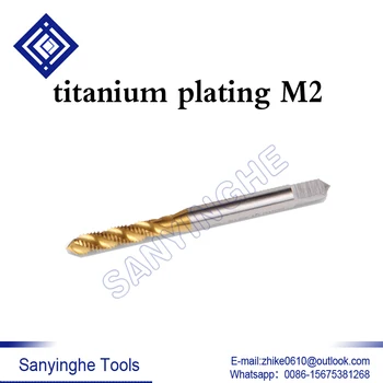 10pcs/množstvo M2/M2.5/M3/M4/M5/M6/M8/M10/M12 YAMAWA titanium nitride pokovovanie špirála ťuknite na položku špeciálne nerezové skrutky kohútiky