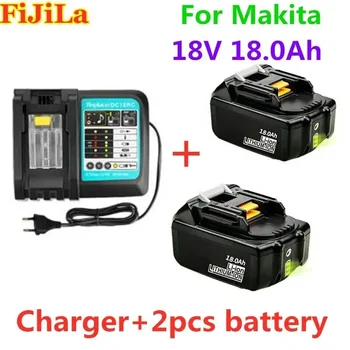 18V 18.0 A Ricaricabile Battery18000mAh Li-Ion di kontakty batérie Della kontakty batérie Potere na MAKITA BL1880 BL1860 BL1830 + 3A Caricatore