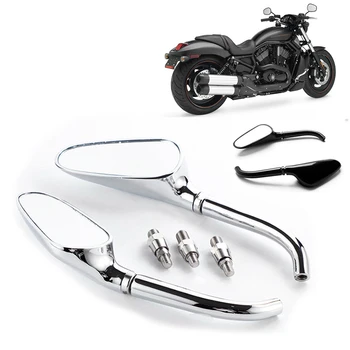1Pair Univerzálny Riadidlá Motocykla Spätné Zrkadlá Motorke Bočné Zrkadlo Dekoratívne Zrkadlo Na Honda Pre Yamaha