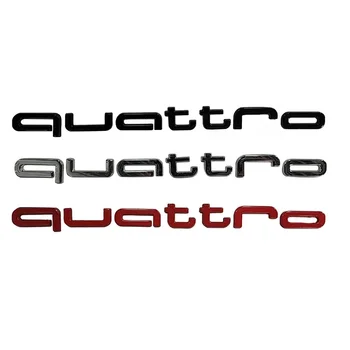 1Pc Auto Zadný Kufor Odznak Nálepky Znak Obtlačky pre Audi Quattro A3 A5 A6 A4 A1 A2 B6 B5 B2 B7 Q5 Q2 Q3 S3 S5 S6 RS3 RS6 RS4 RS5