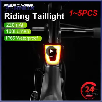 1~5 KS Nabíjateľný Zadné Svetlo, Blesk, Nepremokavé Cyklistické Prilby zadné svetlo na Bicykli Výstražné Svetlo MTB Cesty Späť