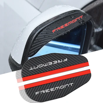 2 ks Auto Bočné Spätné Zrkadlo Dažďový Obočie Clonu Uhlíkových Vlákien Pre Fiat Freemont 2011-2023