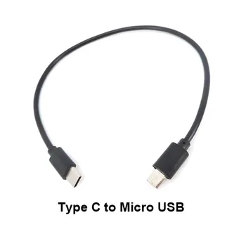 30 cm Typ C na Male Micro USB Sync Poplatok OTG NABÍJACÍ Kábel Kábel Adaptéra Usb-C Drôt