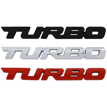 3D Kovov 2.0 Turbo Nálepky Auto Blatník batožinového priestoru Odznak Pre Hyundai Mercedes Audi Citroen Peugeot Mini Cooper Turbo Znak Príslušenstvo