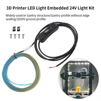 3D Tlačiareň LED Svetlo Vložené Bar Auta 24V FDM Dual Stranách Lampa Bar pre vzdať sa-3 CR6SE Elego Portálové Konštrukcie 2020 V Drážke Profilu