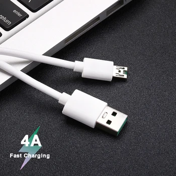 4A Micro USB Kábel Rýchle Nabitie Microusb Dátový Kábel Pre OPPO a37, rýchlostná komunikácia A15 A12 F1S A31 Xiao Redmi 4 Note5 Pro LG Tablet Android Kábel