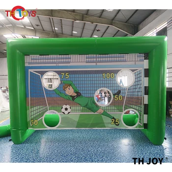 4x2x2.5m zábavné futbal výstrel nafukovacie futbalové dart hru/lacné nafukovací futbal futbal cieľ pre deti/free air loď na dvere
