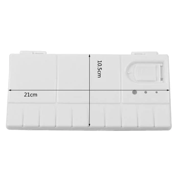 57EC Biele Plastové Farby Palety Box Akvarel Zásobník S 25 Mriežky Flip Skladacie Umenie Nástroj Dodávky