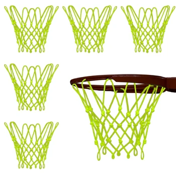 6 Ks Nočného Basketbalová Obruč Čistý Slnko Powered Svetelný Športy, Basketbal Čistý Vonkajšie Pre Deti 12 Palca V Priemere