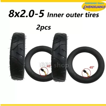 8X2.0-5 duše vonkajšie pneumatika pre Elektrické scooter dieťa vozíka 8 palcový pneumatické pneumatiky 8x2.0-5 pneumatiky
