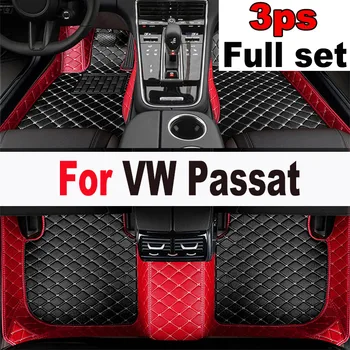 Auto Podlahové Rohože Pre VW Volkswagen Passat B8 GT 2015~2022 Odolné Koberce Ochranné Koberce Luxusné Kožené Mat Auto Príslušenstvo 2016