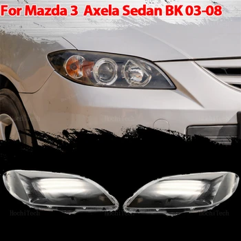 Auto Svetlometov Kryt Svetlometu Sklenený Kryt Objektívu Tienidlo Svetlé Shell Objektív Pokrýva Mazda 3 Mazda3 Axela BK Sedan 2003-2008