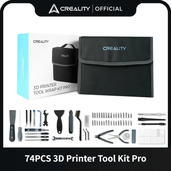 Creality Úradný 74Pcs 3D Tlačiarne Tool Kit Bag Pro pre 3D Tlač Demontáž, Oprava Vlákna Rezanie Čistiace Ihly Nos Plier