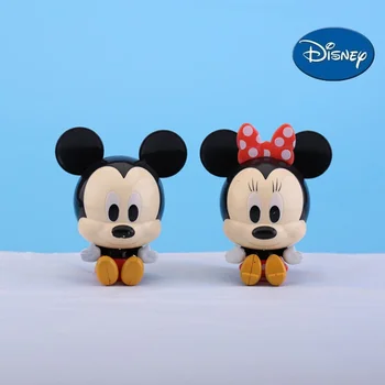 Disney Mickey Mouse, Minnie Mouse Kawaii Toy Model Deti Cake Decoration Roztomilý Obrázok Bábika Darček pre Deti Prázdninový darček k narodeninám hračka