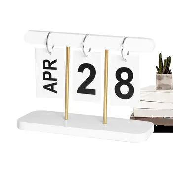Drevený Stôl Kalendár Zase Nad Graf Perpetual Calendar Tvorivé Veľký Displej Domáce Dekorácie Stolový Kalendár Opakovane Kalendár