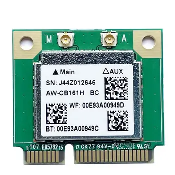 Dual Band Realtek RTL8821 AW-CB161H Wifi Karta Wlan Bluetooth 4.0 Wireless Combo Half Mini PCI-E Adaptér 433Mbps 802.11 Ac