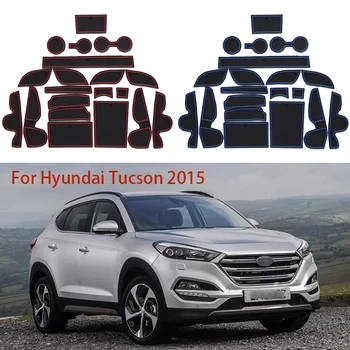 Dvere Auta Groove Mat Na Hyundai Tucson 2015 Dvere Hracie Podložky Upravené Prachu Pad Skladovanie Pad Interiéru Vozidla Accessorie