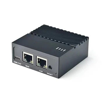 G5AA Mini Routeru Nanopi R4S Dual Gigabit Ethernet Port 1 GB/4 GB Full Metal že