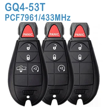 GQ4-53T Originálne Auto Smart Remote 3/4/5 Tlačidlá 433MHz PCF7961A Čip Vymeniť Auto Kľúč Pre Dodge RAM 2013-2016