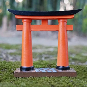 Japonský Štýl Brána Torii Ozdoby Mini Dom Dekorácie Živice Miniatúrne Dvere Remesiel Rozprávkové Figúrky Japonský Brána Torii Model