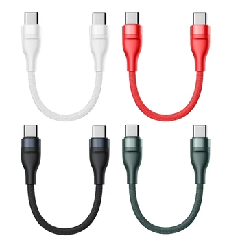 Krátky Typ C Kábel USB, C Samec Samec Rýchle Nabíjanie Kábel 66W pre Tablety, Telefóny a Ďalšie 25CM