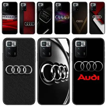 Luxusné Auto Audi Logo Luxusný Dizajn Nového Telefónu Prípade Redmi 9 9A 7A 10 článok 8A, 10A 8 Poznámka 11 10 7 11S Plus POCO X3 Pro Mäkké Kryty