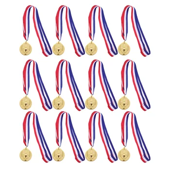Medaily Zlaté Deti Víťaz Medaila Futbal Hračky, Športové Ocenenie Striebro Bronz Plastové Ocenenia Trofej Mini Trofeje, Súťaže, Hry