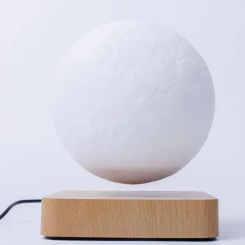 Mesiac Čítanie Tvorivé 3D Magnetická Levitácia LED Nočné Svetlo Otáča Mesiac Plávajúce Lampa Domáce Dekorácie Dovolenku DIY Módne Darček