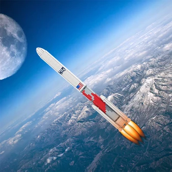 MOC Priestoru Rocket 1:110 Vulcan Kentaur stavebným Auta Heavy-výťah Spustenie Vozidiel Titan IIIE Kentaur Tehly Model Hračka pre Deti Darček