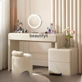 Moderný Minimalistický Krém Štýl make-up Tabuľky Spálni komoda Prádelník pre spálne skrinka na odkladanie vecí nábytok