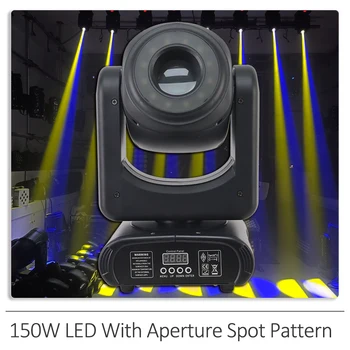 Nové 150W LED Spot Lúč Pohyblivé Hlavy Svetla S Vyplniť Svetla Vzor Prism DMX512 DJ, Disco Club Vianočné Zobraziť Fáze Svetelné Efekty