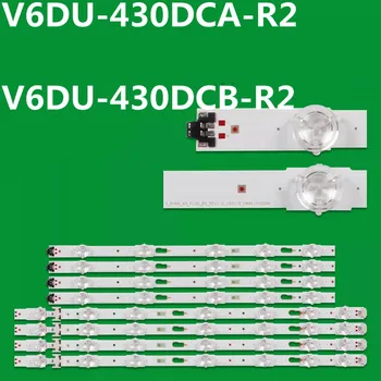 Nový LED Pás Pre V6DU-430DCA-R2 V6DU-430DCB-R2 BN96-39781A BN96-39782A UA43KU6000 UA43KU7000 UA43MU6103 UA43MU6100 UE43KU6000