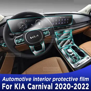 Pre KIA Carnival 2020-2022 Prevodovka Panel Navigácia Automobilový priemysel Interiér Obrazovke TPU Ochranný Film Kryt Anti-Scratch Nálepky