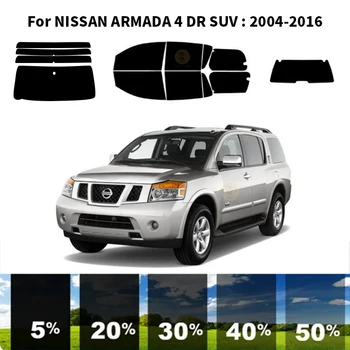 Precut nanoceramics auto UV Okno Odtieň Auta Automobilový Okno Film Pre NISSAN ARMADA 4 DR SUV 2004-2016