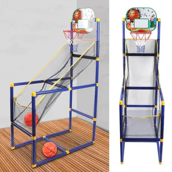 Prenosné Vnútorné Vonkajšie Basketbalové Stojan Sada Obsahuje Basketbal Čistý Hoop Operadlo Hra Detí Basketbal Školenia Hračka