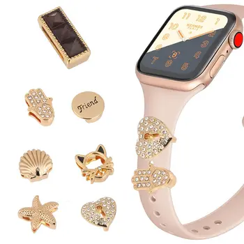 Príslušenstvo Náramok Dekor DIY Nositeľné Zariadenia Watchband Ornament, Šperky, Doplnky Watchband Zliatiny Voľné Korálky