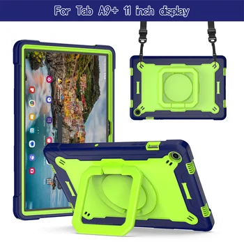 Puzdro pre Samsung Galaxy Tab A9 Plus Prípade 11inch 2023 Šok Dôkaz 360°Otočná Stojan Deti Bezpečné Tablet Kryt