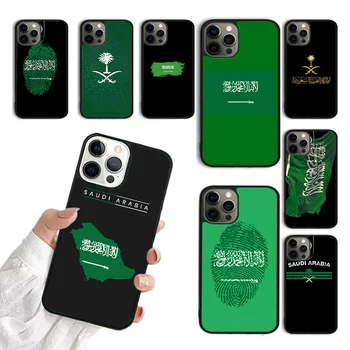 Saudská Arábia Vlajka Telefón puzdro Pre iPhone 15 SE2020 14 11 13 12 Pro Max Mini XR XS Max 6 7 8 Plus Zadný Kryt coque Fundas Shell