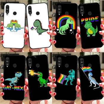 T-Rex Gay Pride Dinosaura Pre Huawei Honor Magic 5 Lite X8 X9 X8a X9a 50 70 P20 P30 P40 P50 P60 Pro P Smart 2019 Prípade