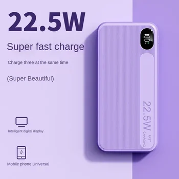 Veľkú Kapacitu Power Bank Super 20000mAh Rýchle Nabíjanie Napájanie pomocou vstavaného Kábla Napájania Banky pre iPhone Huawei Samsung