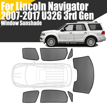 Vlastné Magnetické Auto Okno Slnečník Pre Lincoln Navigator U326 2007-2017 3. Gen Záves Prednej časti Oka Rám čelného skla Opony