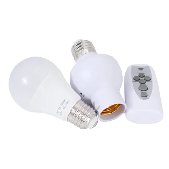 zapojte kábel Konektor LED Žiarovky Lampy Adaptér Základne Držiaka Skrutku Svetlo Zásuvky napájania menič 220V Jeden Okruh Bezdrôtové Diaľkové