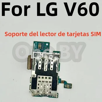 Čítačkou SIM Kariet Držiak Pre LG V60 Thinq 5G Pin Zásobník Slot, Skladovanie SD Kariet Flexibilný Kábel